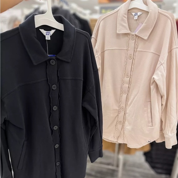 NWT JoyLab Target French Terry Button Down Shacket - Picture 3 of 6